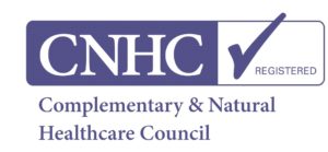 Registered Therapist of CNHC (Complementary & Natural Healthcare Council) Logo